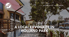 Desktop Screenshot of hollandparkhotel.com.au